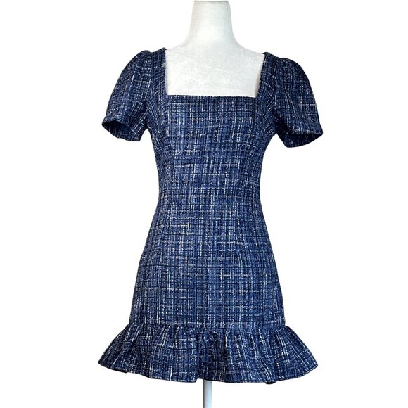 MORE TO COME Charlene Mini Dress in Blue X-Small New Womens - Picture 5 of 10